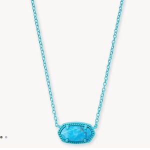BRAND NEW LIMITED EDITION kendra scott elisa matte necklace aqua howlite